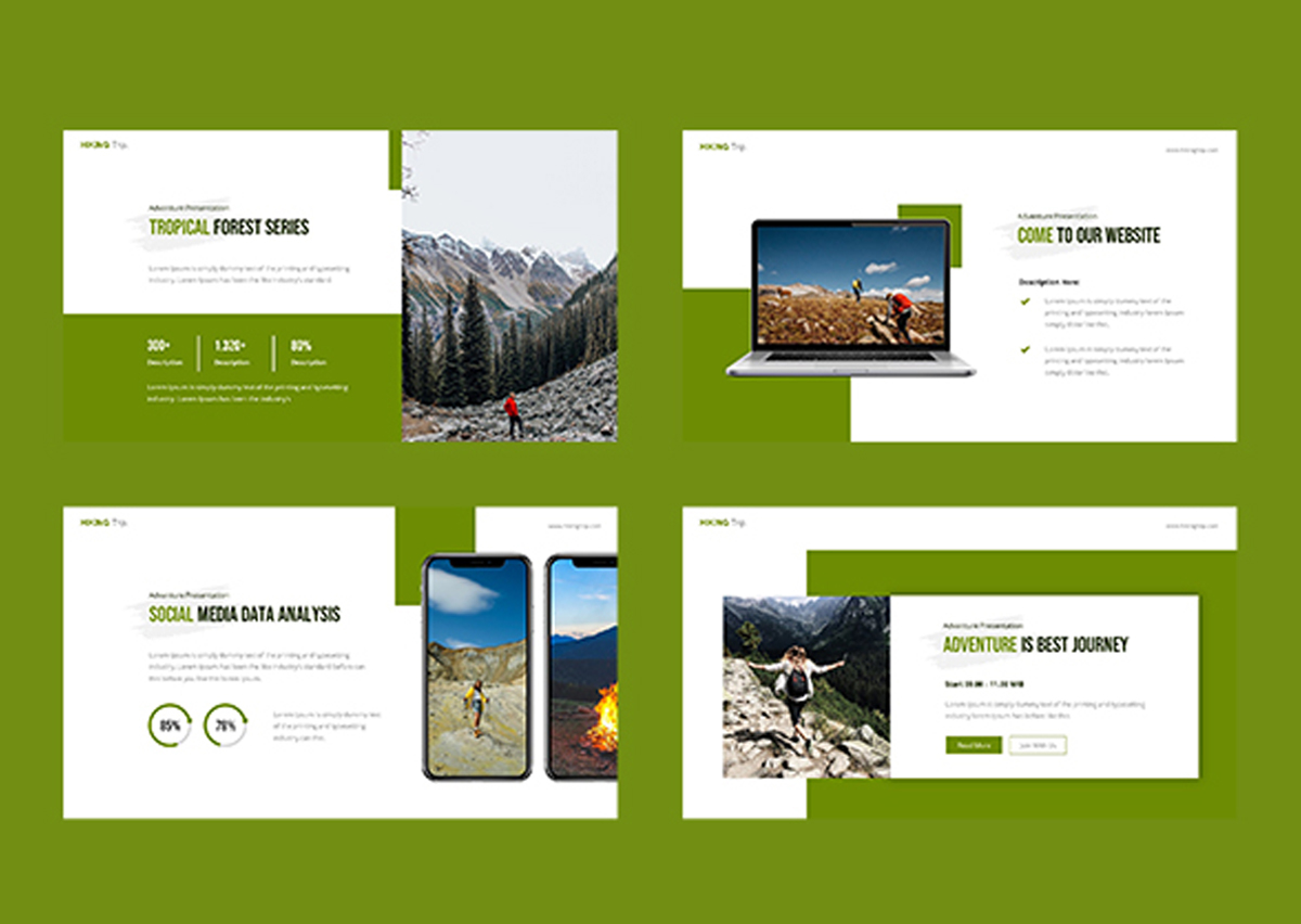 徒步旅行展示模板-8