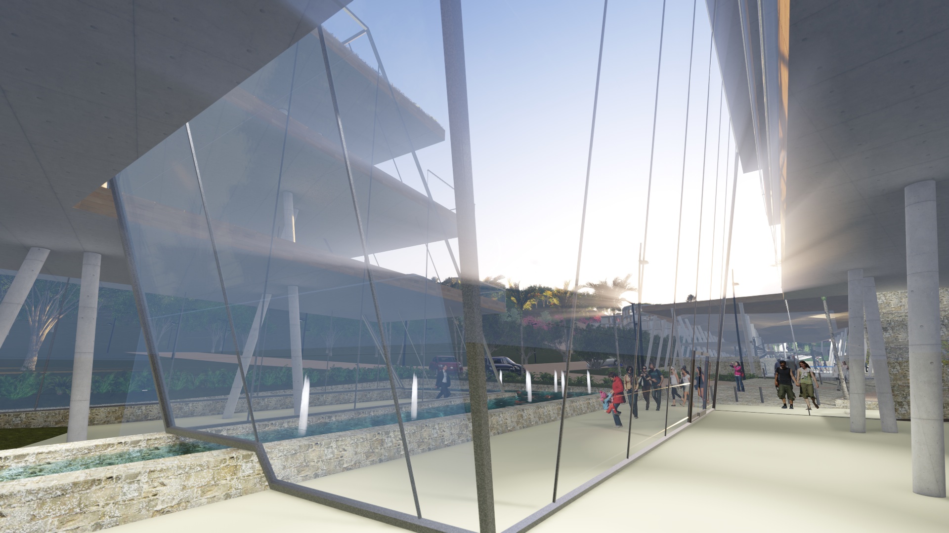 山坡上的绿色商业综合体-18