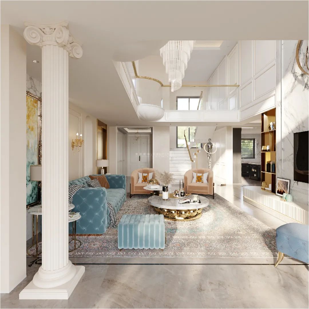 未来城 460m²欧式轻奢别墅丨绅潼设计工作室-20