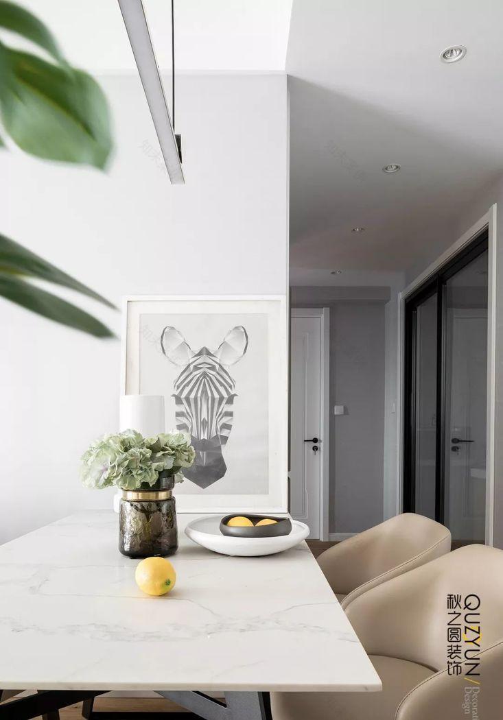 公园大厦 88 平现代简约设计,原木地板与无吊顶展现自然美感-7