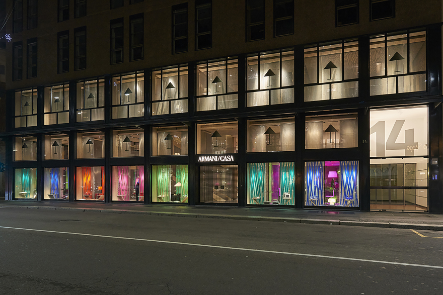 2017 年阿玛尼家居圣诞橱窗展示——米兰闪烁的玻璃艺术-6