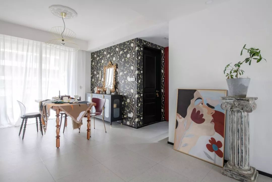 115㎡多彩混搭住宅,打造轻奢复古艺术空间-44