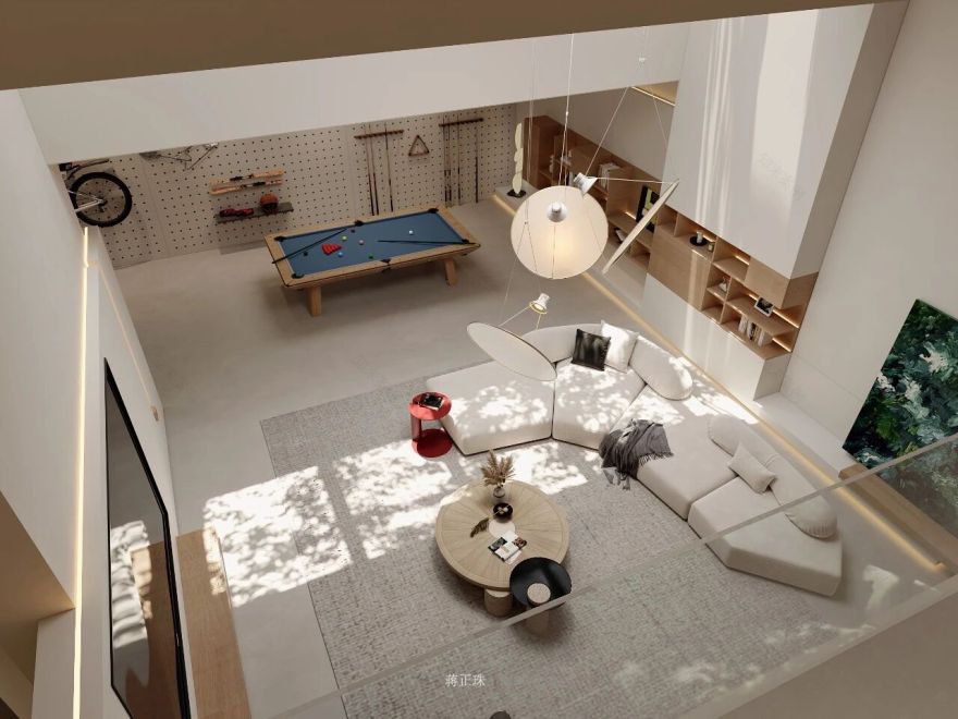 现代原木风世贸铜雀台别墅设计-18