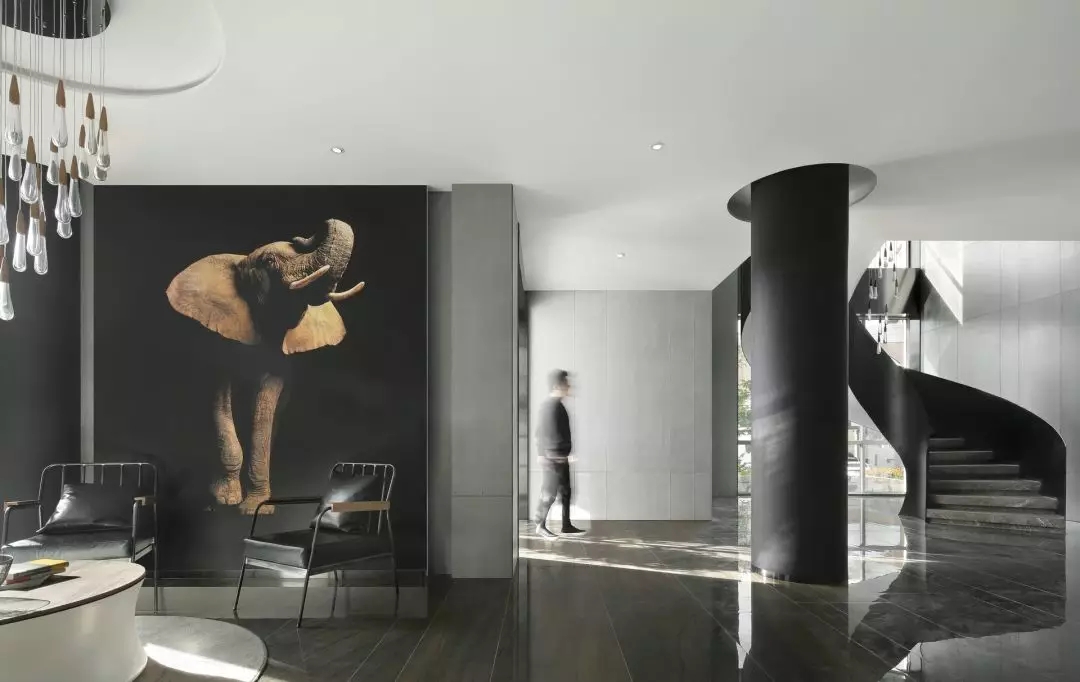 泰山脚下蓝莲花,现代艺术精品酒店设计-4