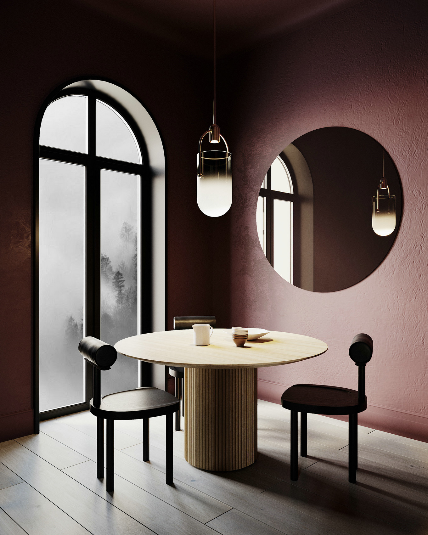 简欧风情酒红色 - 细节展现高贵美感-4