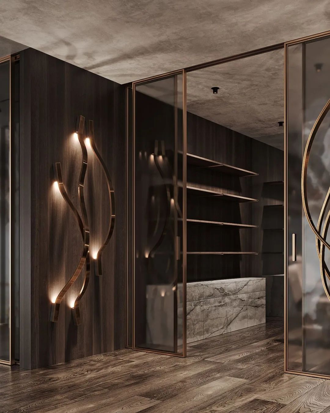 灰色奢华 · 1300㎡大宅设计丨IQOSA Architect-63