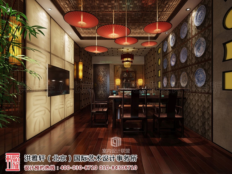 盐城尚源茶府新中式装修案例 高端精致古韵芳华-29