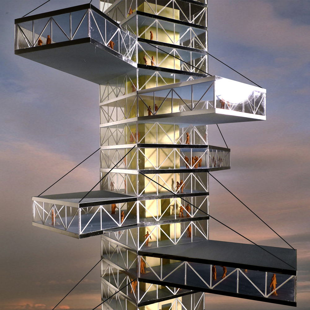 临时预制薄型摩天大楼，灵活适应社会需求-0