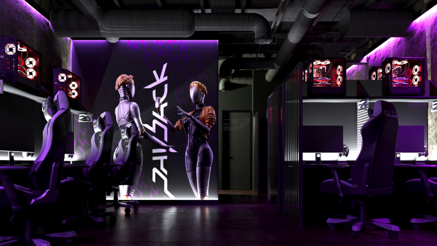 网咖室内设计丨俄罗斯莫斯科-8