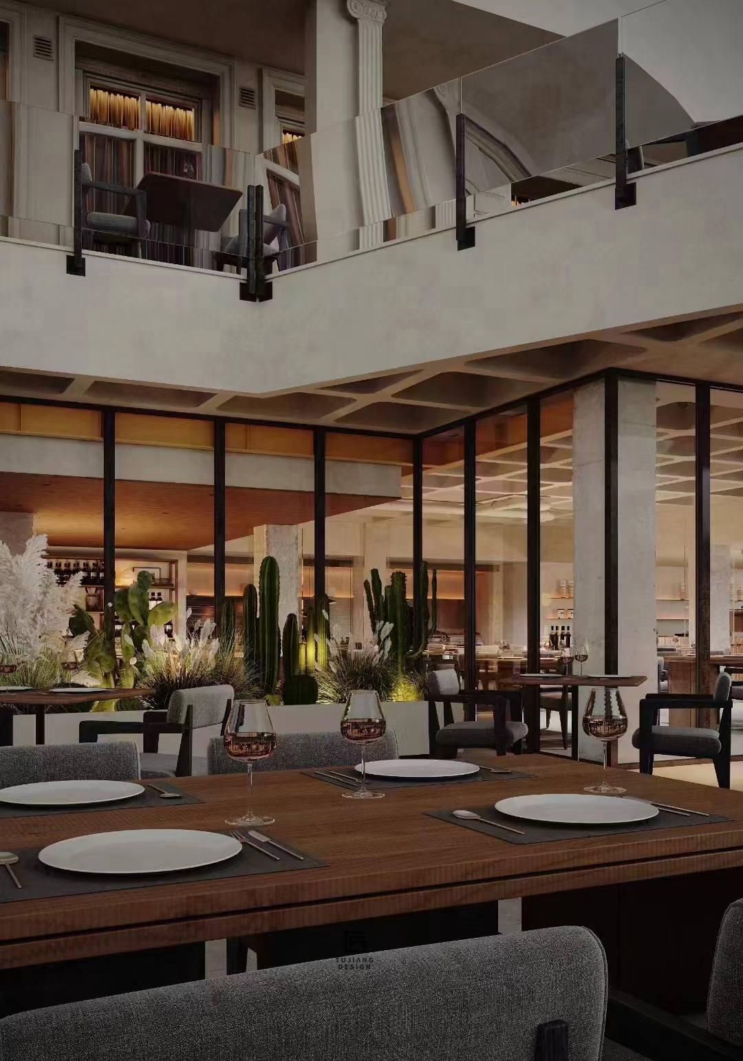 工装餐饮空间设计案例｜让就餐充满仪式感-2