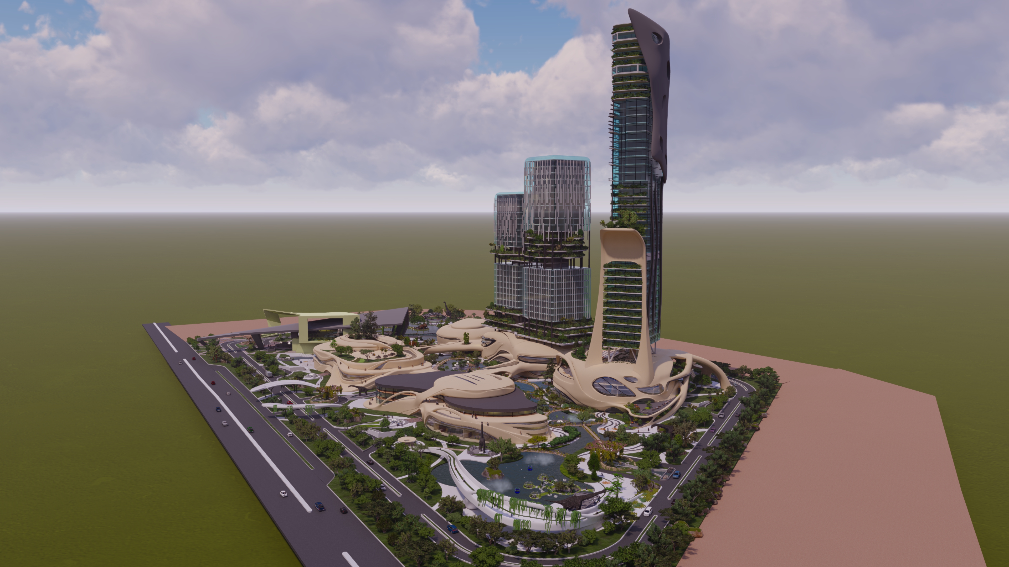 Cultural Forest Dinosaur Mixed use center-11