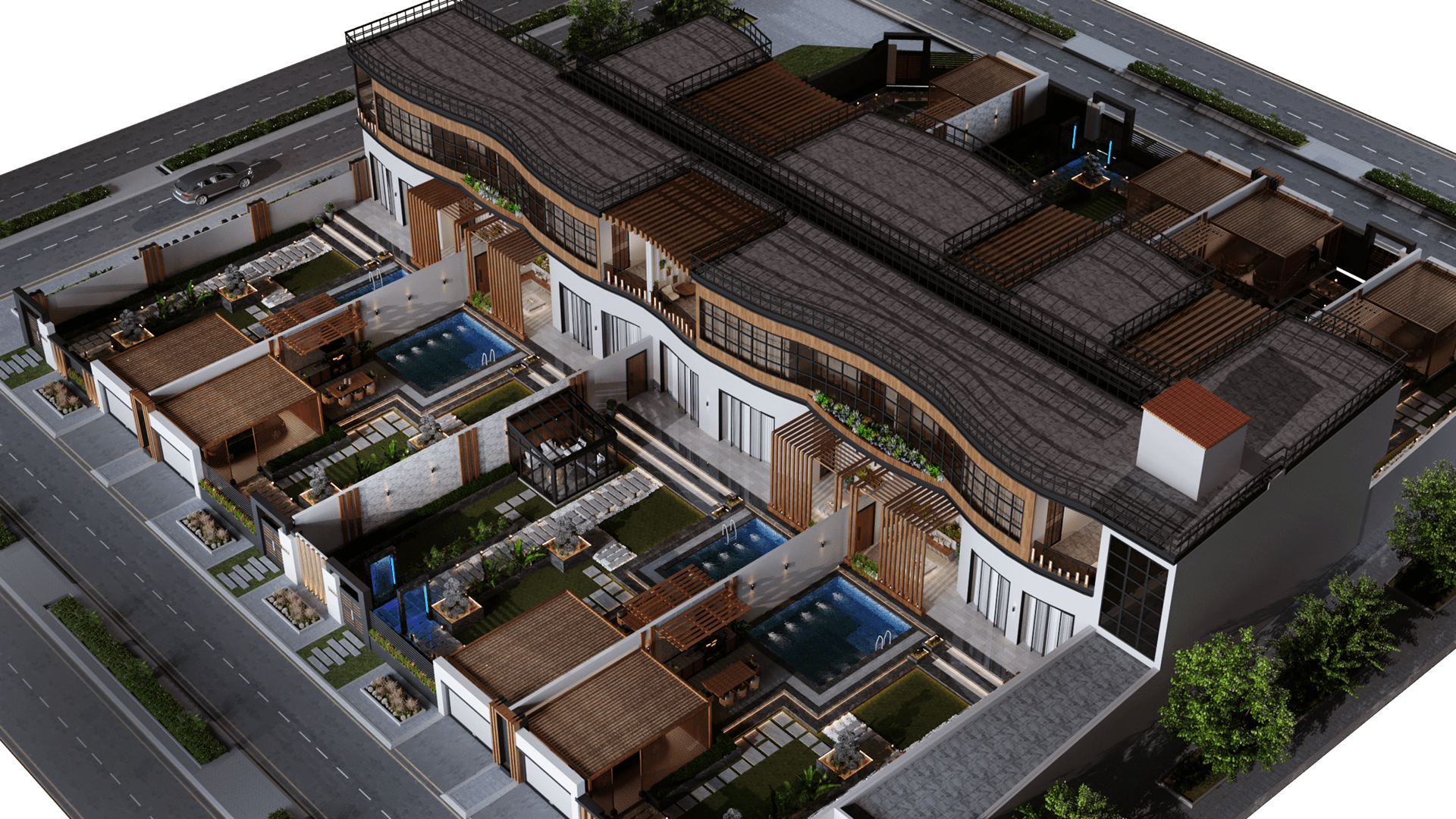 木屋建筑群丨沙特阿拉伯利雅得-5