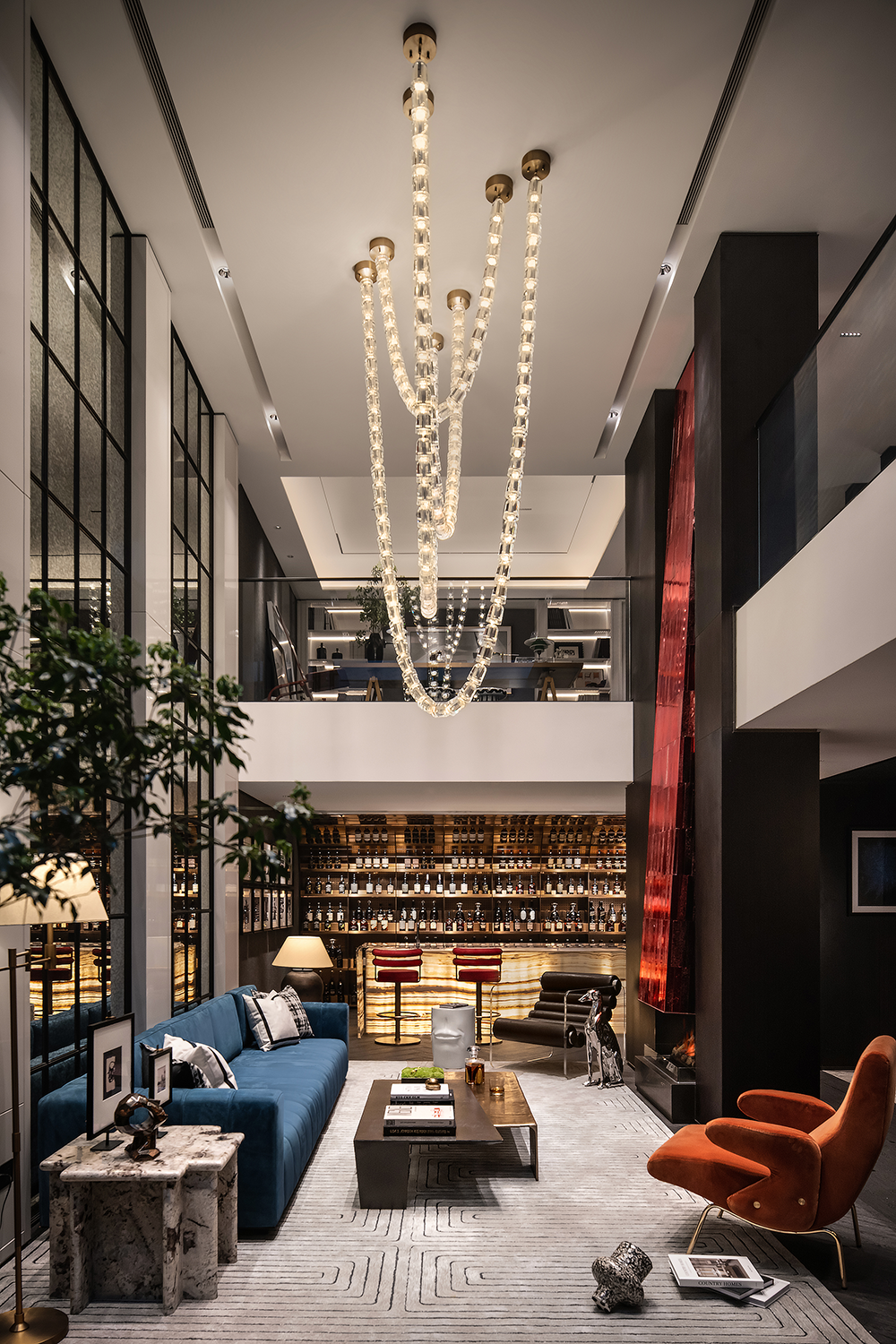 杭州万科公望别墅样板间丨中国杭州丨李益中空间设计-48