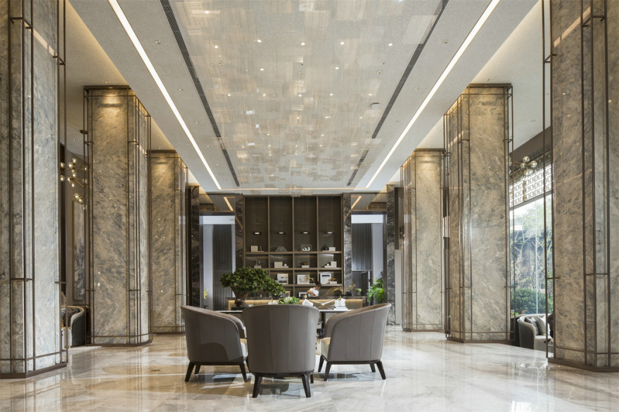 纳沃设计丨济南龙湖景粼原著售楼处-9