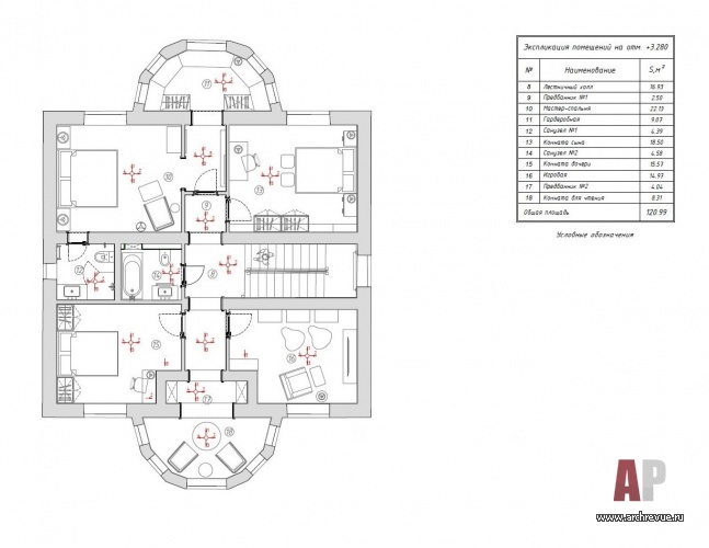 莫斯科郊外美式古典风格带阁楼乡村住宅室内设计丨俄罗斯莫斯科-69