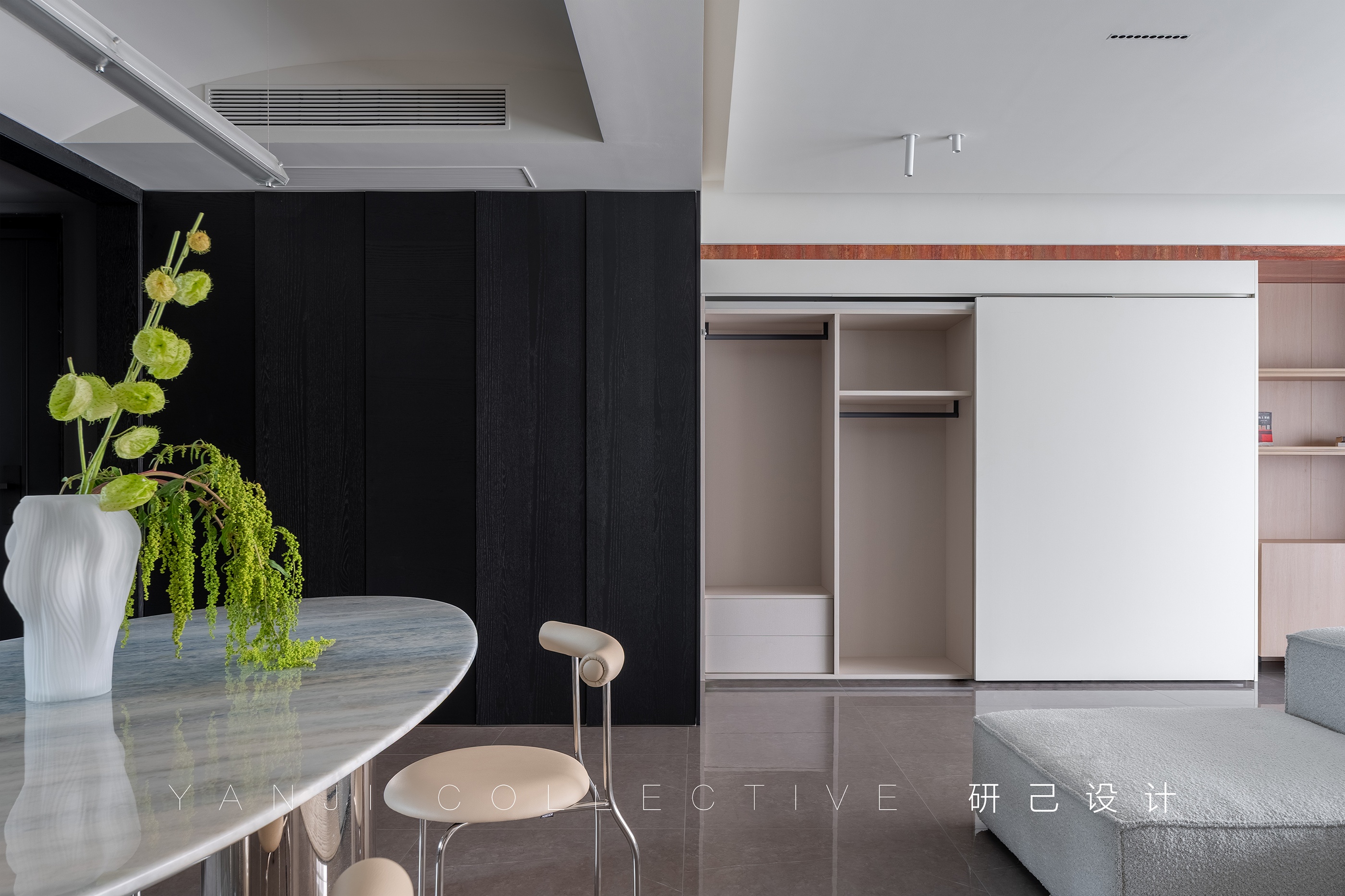 研己实景·142平精装修改造蓝调新家丨中国北京丨研己设计-25