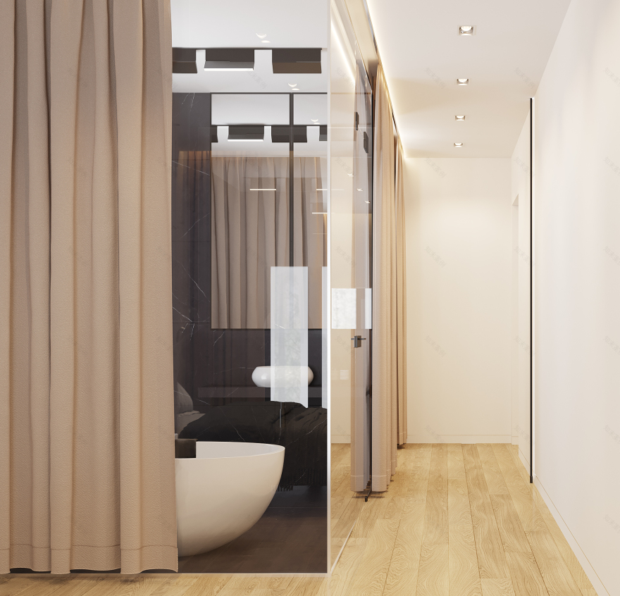 黑色版房屋室内装饰丨Golub Architects-57