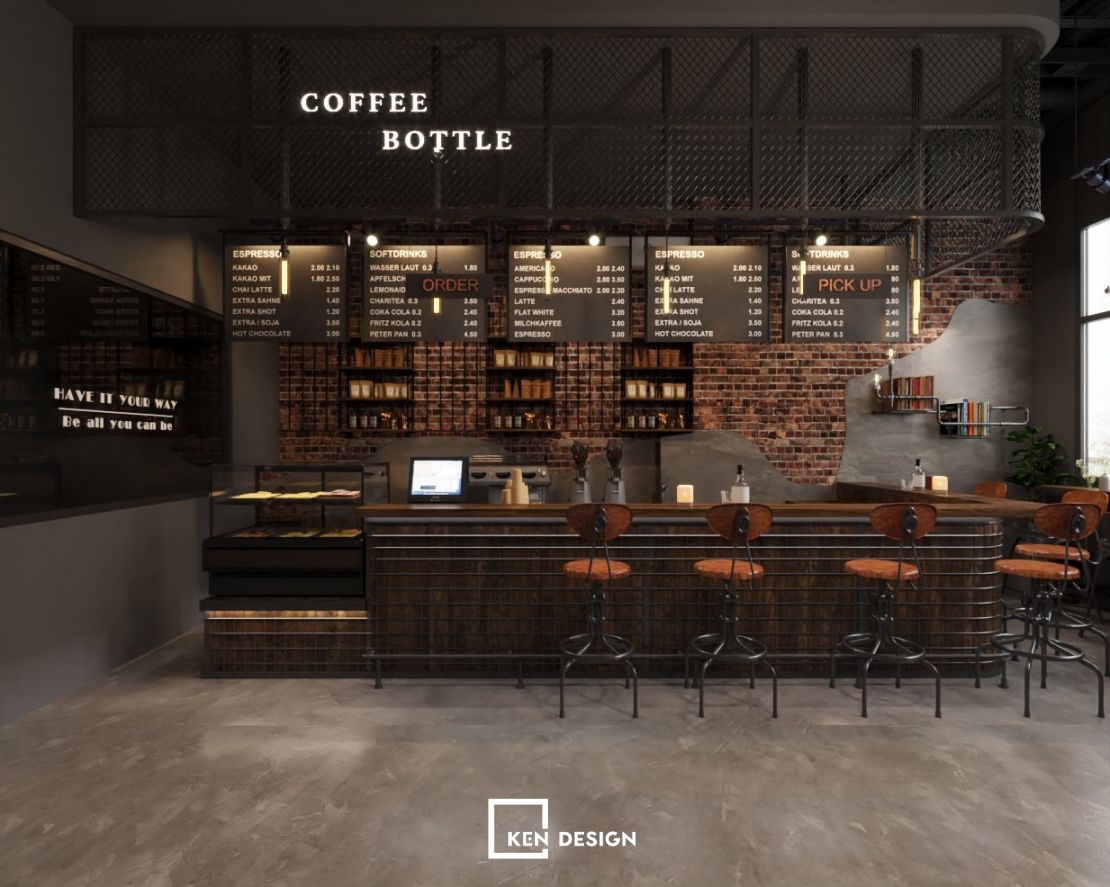 Coffee Bottle咖啡店设计丨KenDesign-34