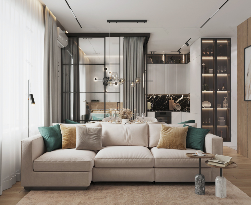 莫斯科“Fresh”住宅综合体小公寓丨俄罗斯莫斯科丨ksinteriors-0