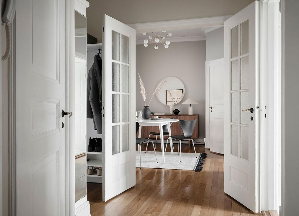 白色斯堪的纳维亚风格公寓-13