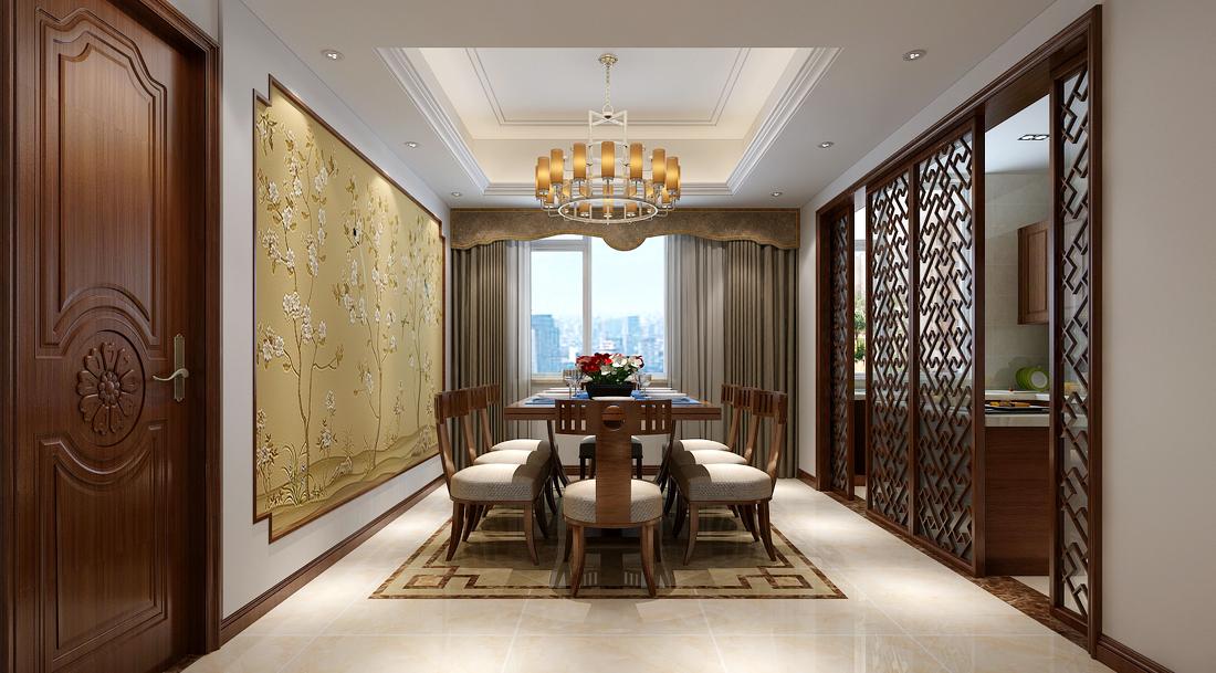 新中式轻奢风 | 济南万泰装饰总部绿地国际城别墅装修设计-9