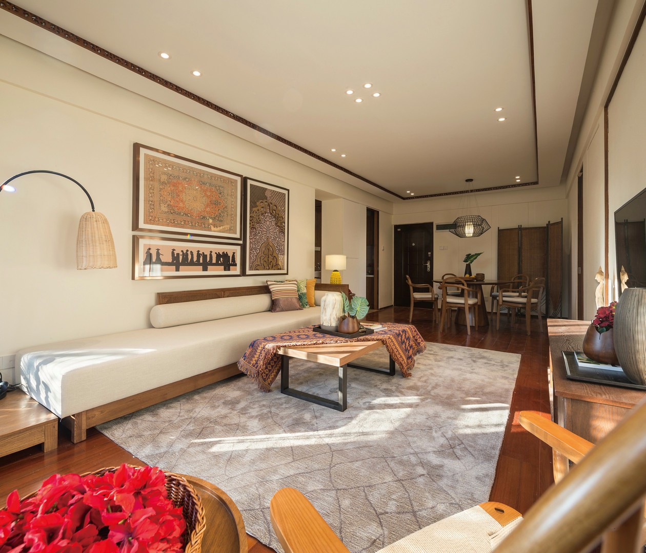 90㎡东南亚风昆明东盟森林B2户型示范单位 5+2设计-7