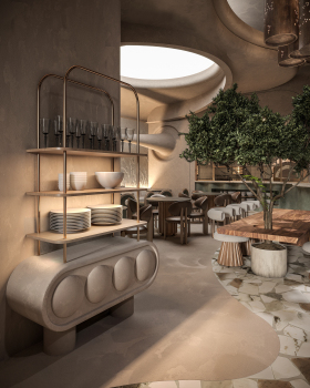 uplift有提升、振奋等意思，结合RESTAURANT（餐厅），这里可将UPLIFT RESTAURANT翻译为活力餐厅  丨沙特阿拉伯利雅得