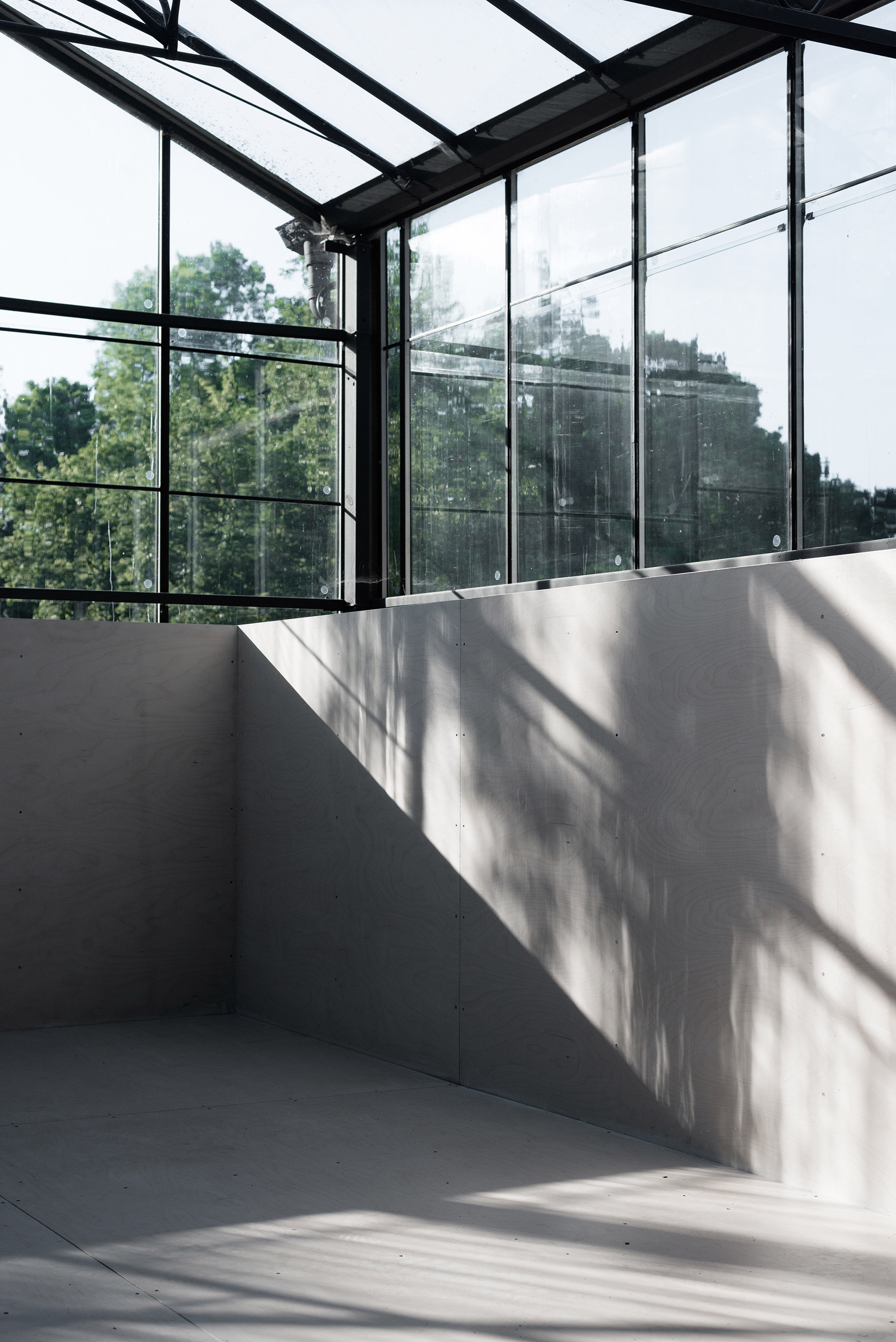 HASA Architects converts derelict glasshouses into events space in Highgate-15