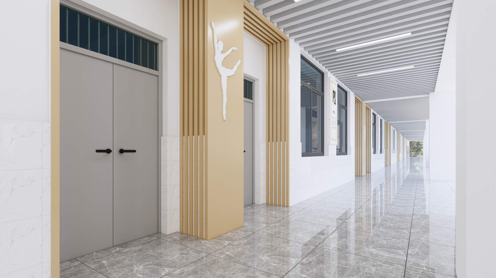 校园走廊设计-8