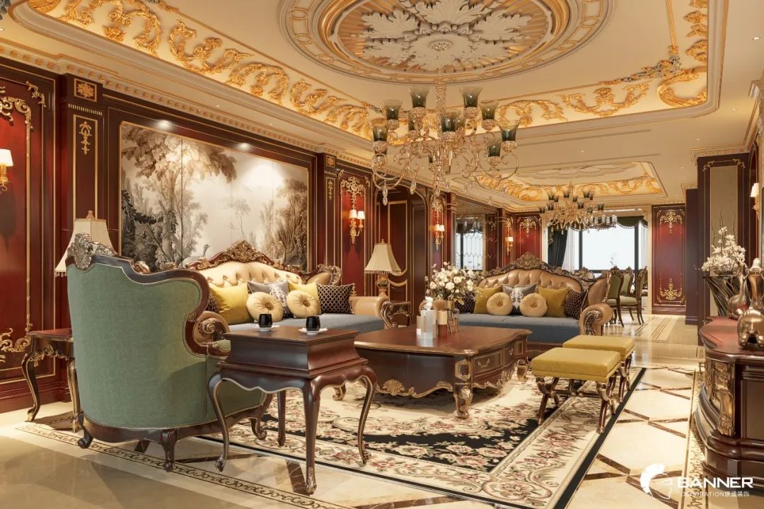 曲江千林郡法式平层设计丨赵振庭-25