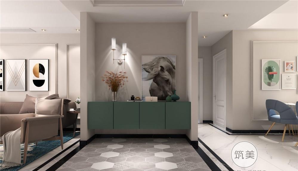 绿城杨柳郡蓝色梦幻家居设计-5