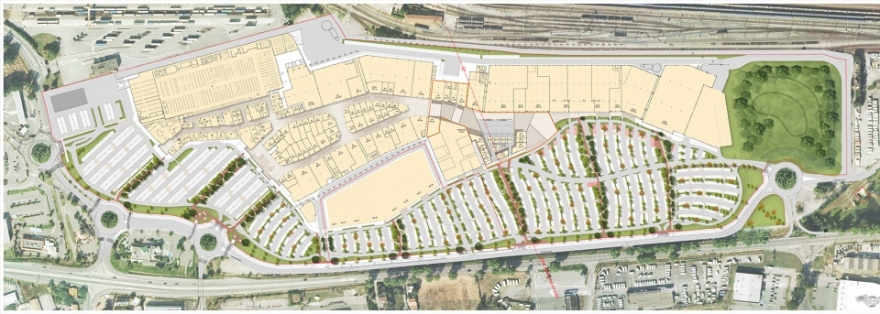 Espaces Fenouillet商业中心停车场和景观设计-7