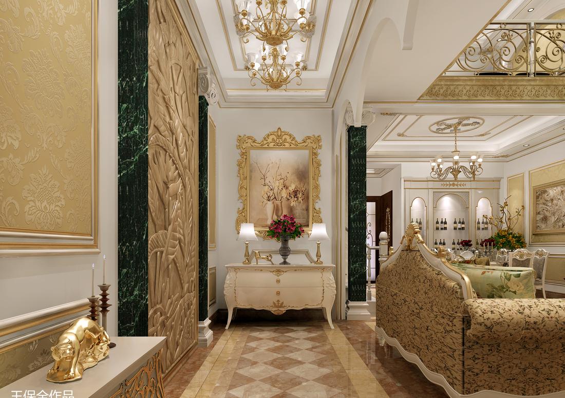 潮白河孔雀城·欧式宫廷风格室内设计-0