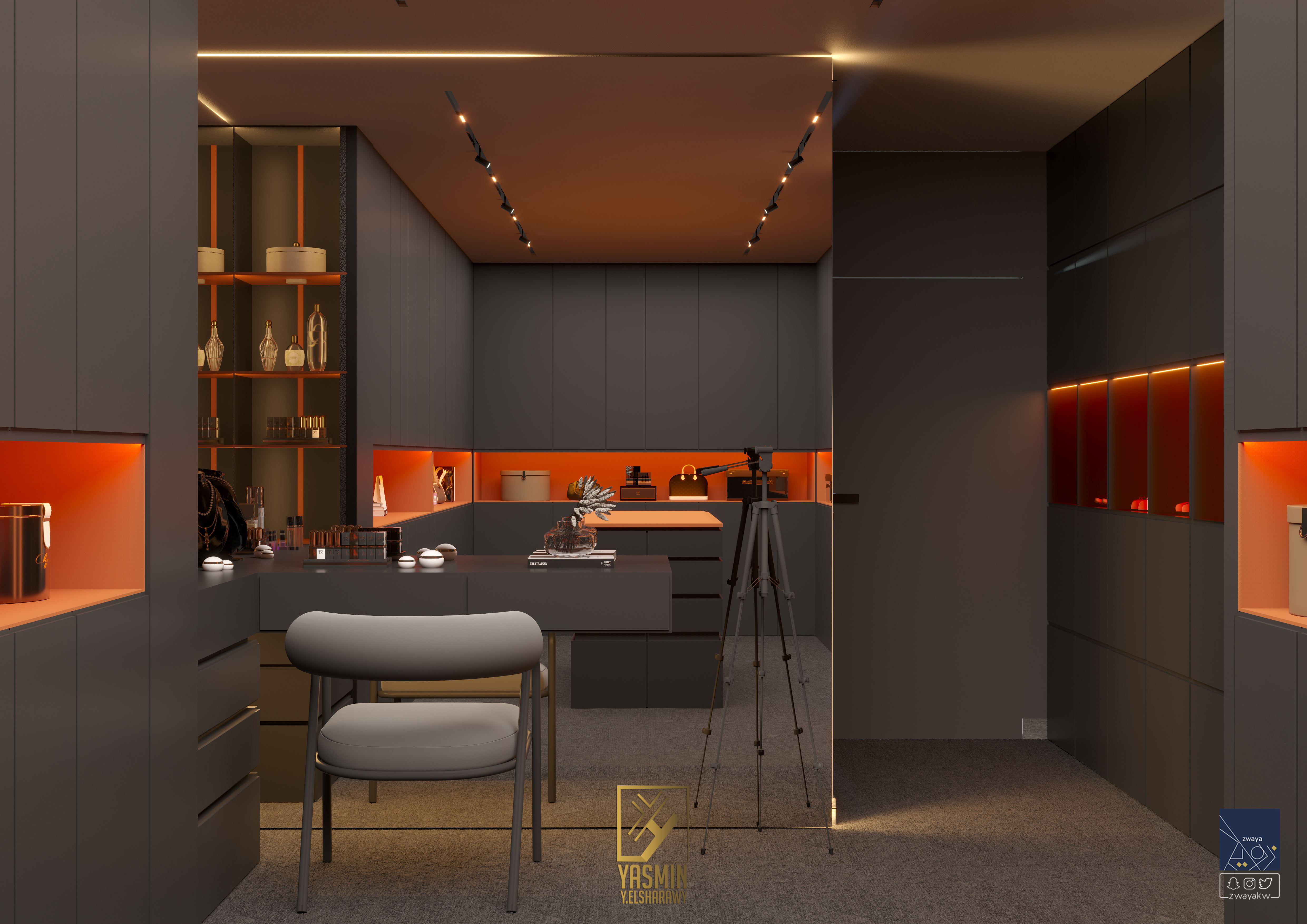 当代主套房设计丨yasminy.elsharawy-22