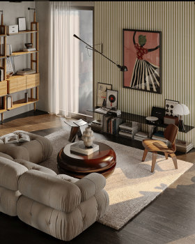 Mid-Century Style Home | Living Area