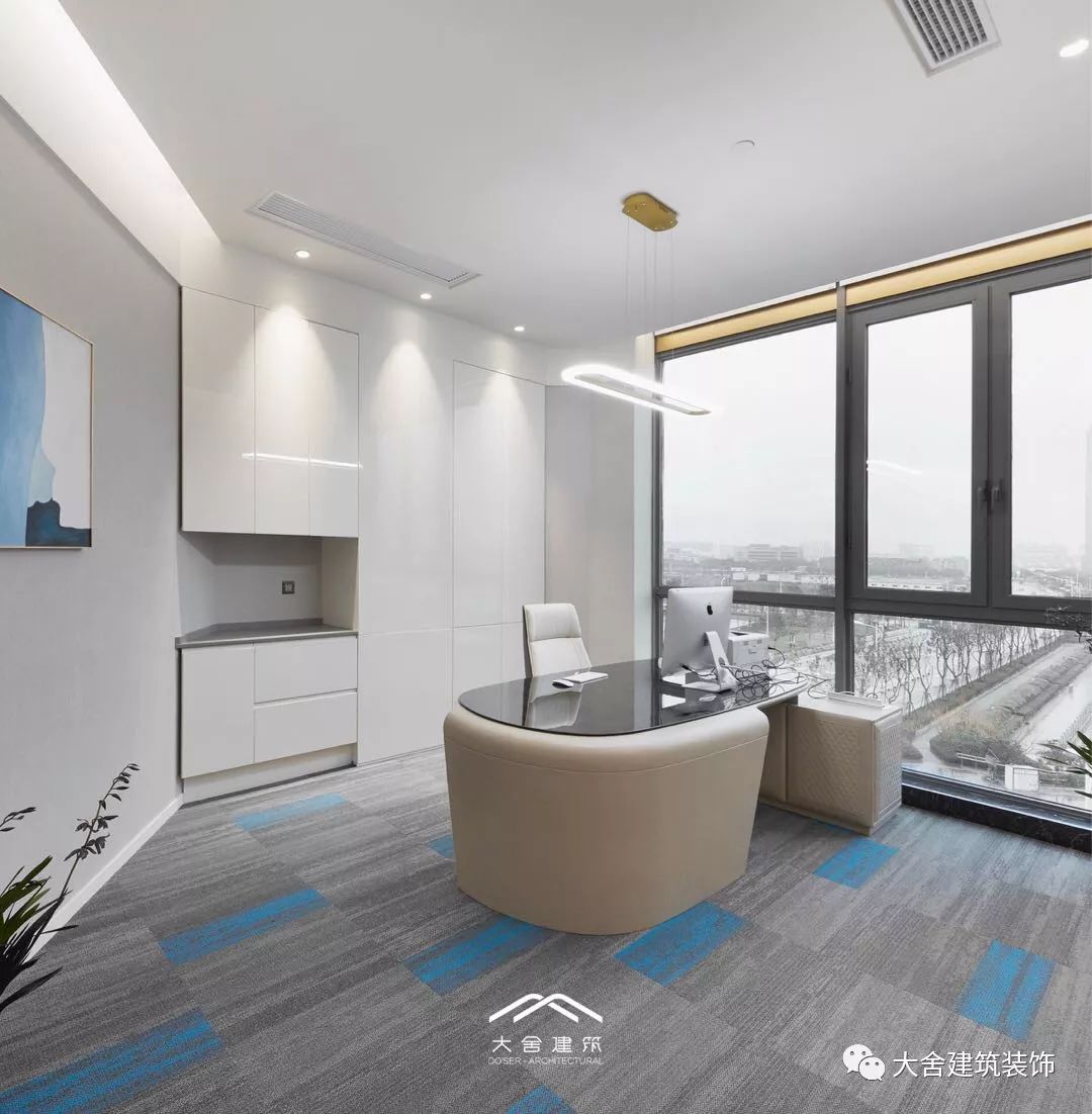 上海莘庄办公楼全案设计 | 现代时尚的无畏之白与狂热之橙-35