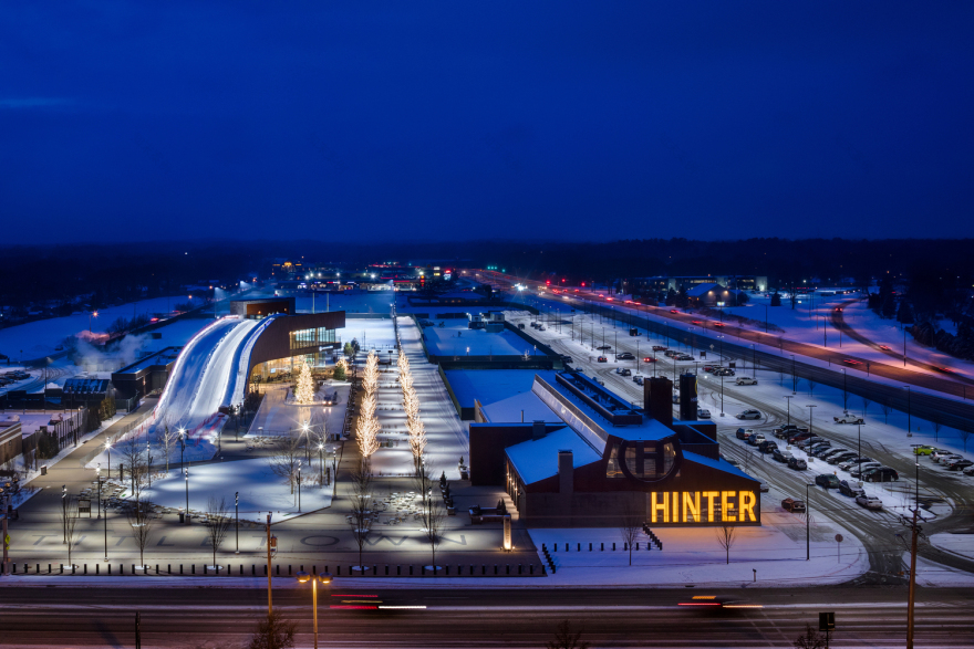 Green Bay Packers Titletown District Sledding Hill ROSSETTI-48