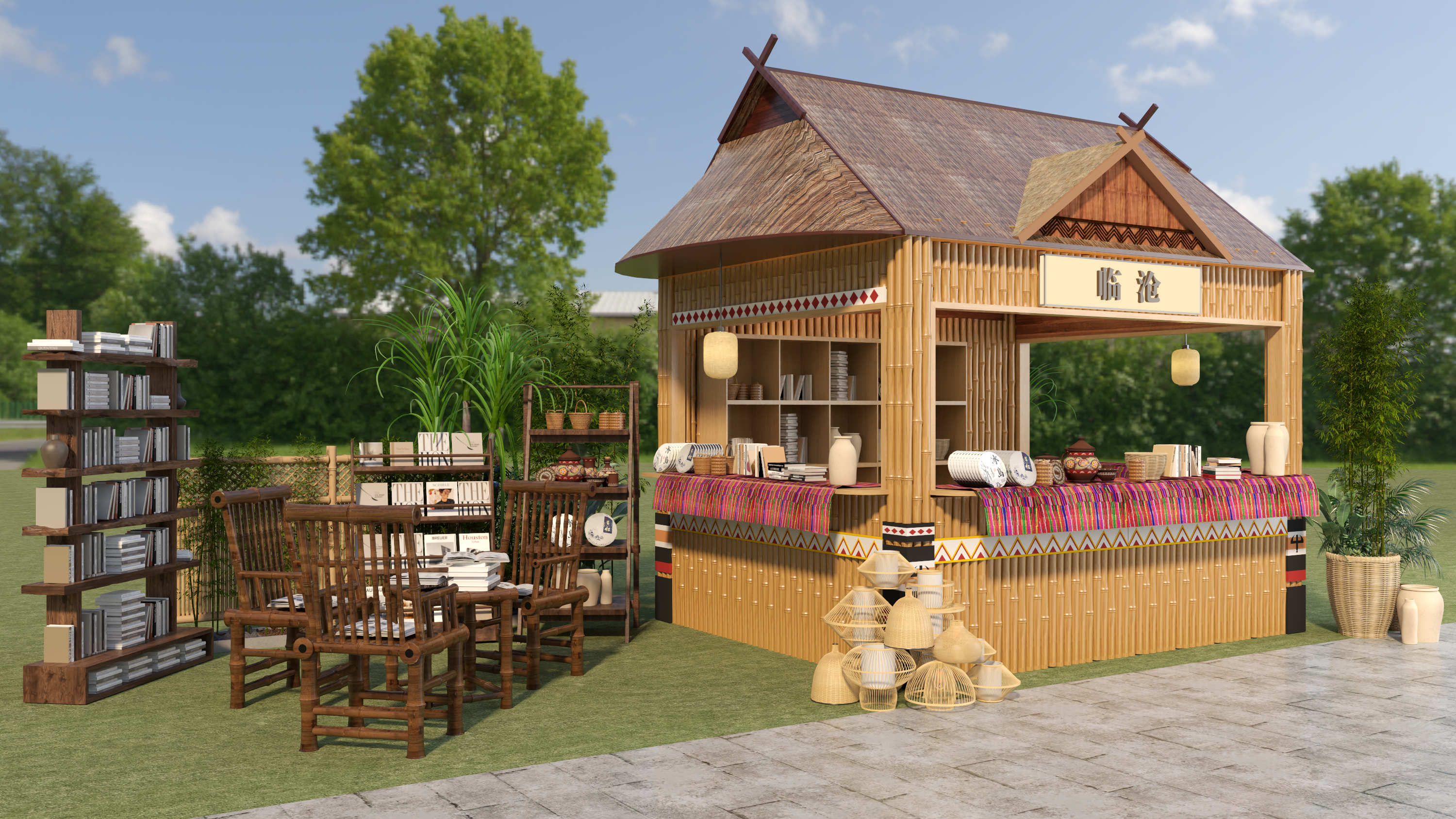 云南民族风格装饰陈展(亭子)设计 · 2024年方案汇总丨中国昆明丨郭大叔和星星崽-9