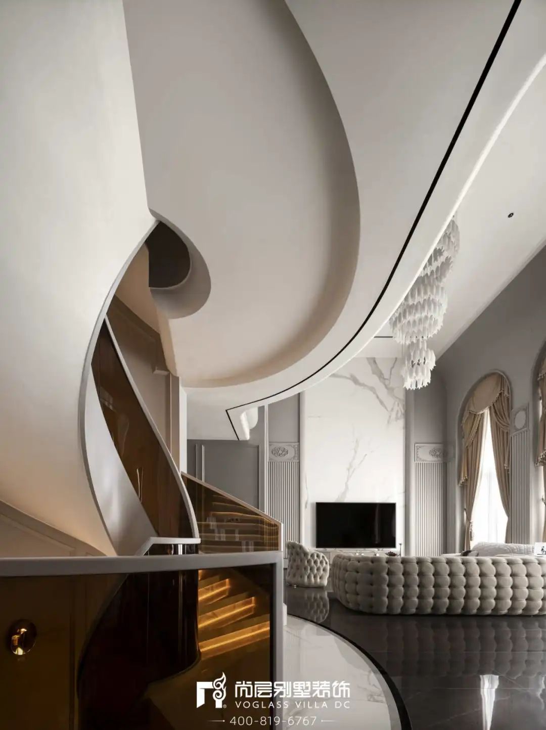 尚层装饰×棕榈泉 | 350㎡现代别墅设计，向往舒适自在的生活-62