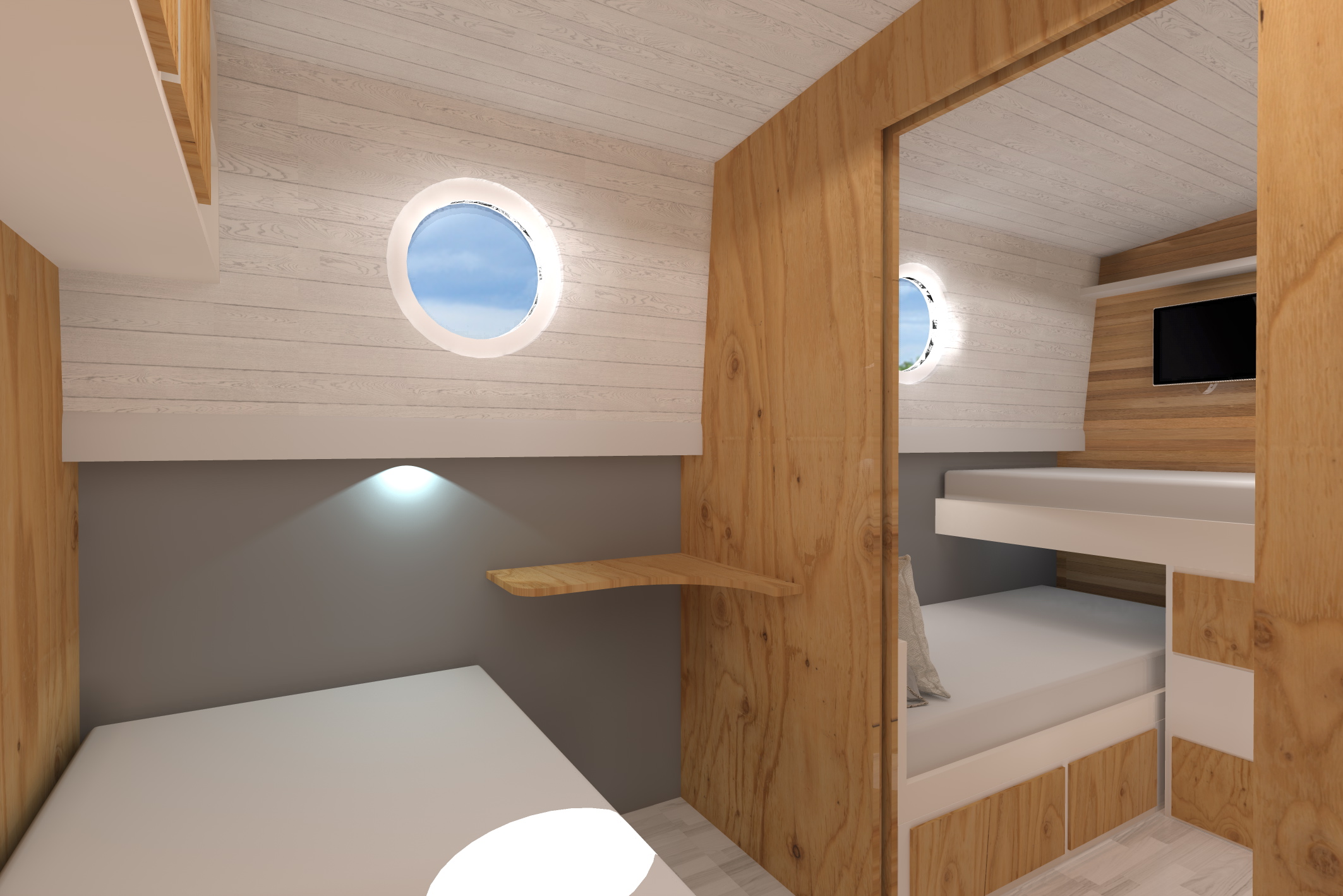CANAL BOAT WHEELHOUSE concept 2014-20