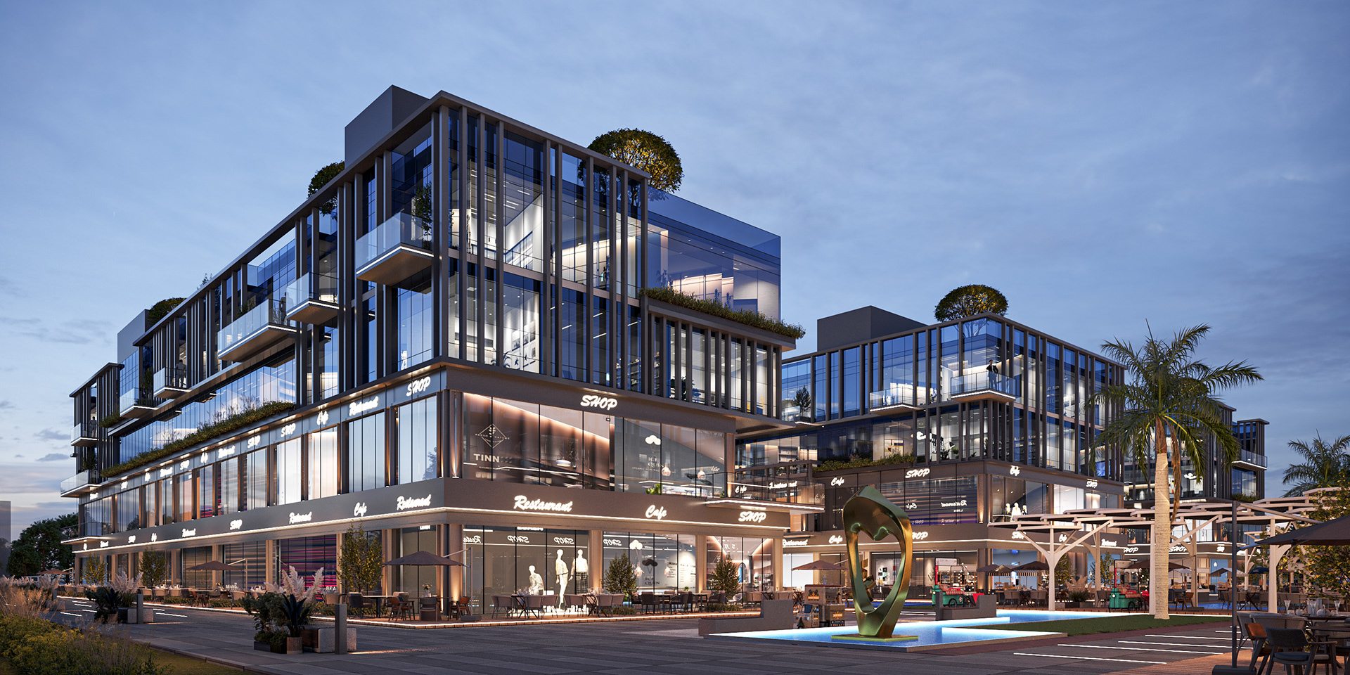 panorma blue mall（全景蓝色购物中心）丨Hafez Consultants-11
