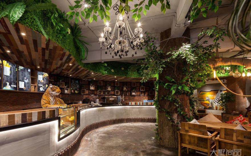 绿意盎然的自然咖啡厅-7