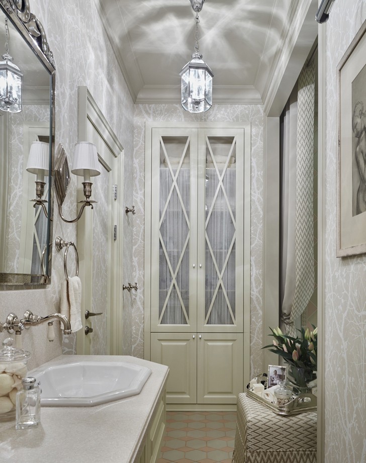 俄罗斯奥廖尔公寓 | 独特的蓝绿色调设计-18