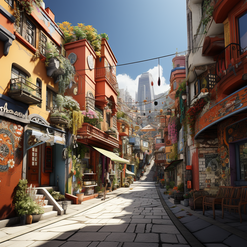 Colorful Cityscapes | Mediterranean Scene-14