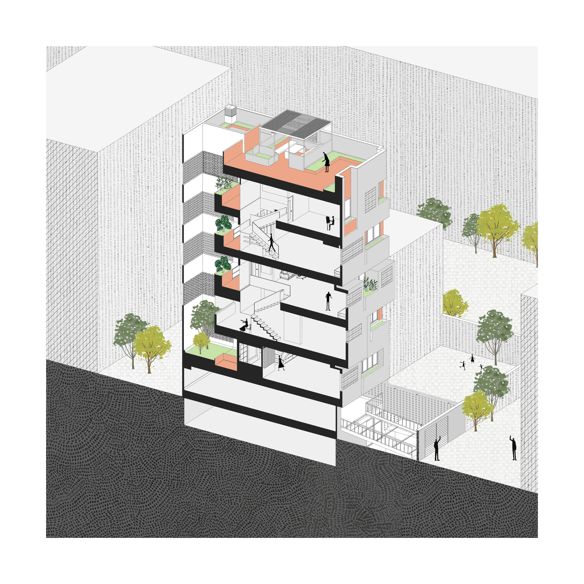 Afshar 住宅大楼丨伊朗德黑兰丨Ayeneh Office-25