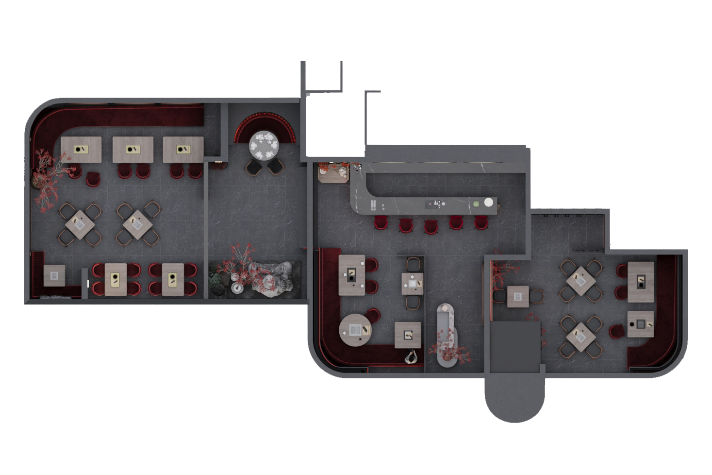 赤井餐厅酒吧（注：AKAI可能是人名、地名等特定名称，若AKAI有特定含义，需根据实际情况调整翻译） 丨德国柏林丨A  Plus Team-17