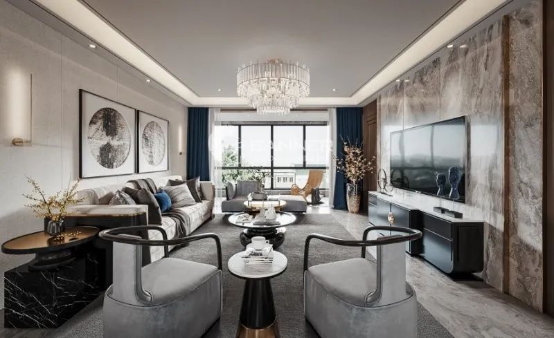 曲江别墅 | 新中式韵律与品质生活共存的空间设计-9