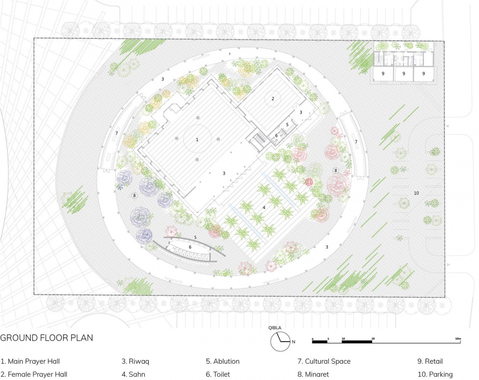 迪拜反射清真寺丨阿联酋迪拜丨Wael Al Awar 等-17