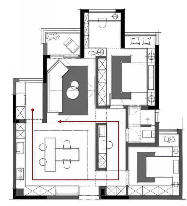 洄游动线设计,让家更舒适便捷-44