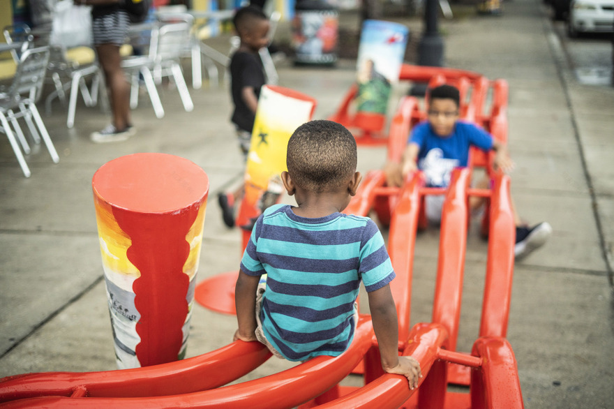 美国“可玩城市”系列装置丨The Urban Conga-14